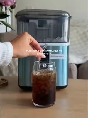 The nugget ice everyone wants 🧊 #euhomy #nuggetice #icemaker #icedcoffee #dealsforyoudays 