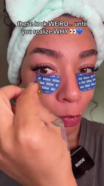 okay… NOW the suction cups make sense 😅😂 #darkcircle #puffyeyes #undereyebags #dealsforyoudays #tiktokshopcreatorpicks @Bliss World Supercharged Eye Masks & Eye Do All Things Eye Gel - EYE DUO - Awake