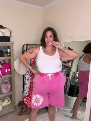 I got these because they reminded me of my childhood but in my size. They’re 90s inspired shorts and super fun to try. #90sinspired #DealsForYouDays #SummerWins #shorts #loungeshorts 