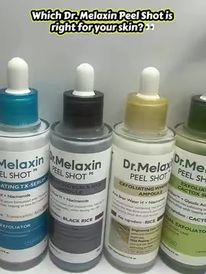 Which one is ur go to? @Dr.Melaxin #drmelaxin #peelshot #skincare #tiktokshopcreatorpicks #koreanskincare 