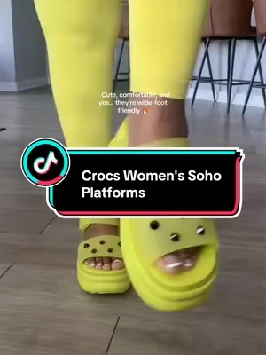 Listen… I know these aren’t a “maybe” shoe. They’re either a YES or a HECK YES. 😂 Whether you’re running errands, going on vacation, heading to brunch, or just want people to ask, “Wait… where did you get those?” these are the shoes🔥 And yes, before you ask: they’re wide-foot friendly. 👏🏾 If you’ve been influenced by platform Crocs even once, consider this your sign. Tap the link before your size disappears! 🛍️ #tiktokshopcreatorpicks #dealsforyoudays #widefootfriendly #platformsandals #crocs 