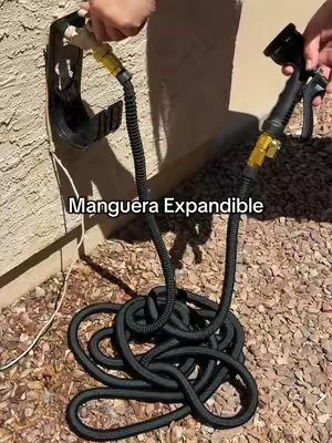 Manguera expandible para jardín con conectores de latón #TikTokShopCreatorPicks #SummerVibes #DealsForYouDays #GardenTools #ExpandableHose 