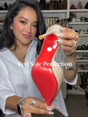 Luxury & comfort all in one shoe with a beautiful red sole.👠@Leaf Valley Shoes  #starterpicks #summerwins #dealsforyoudays #redbottoms #luxuryheels 