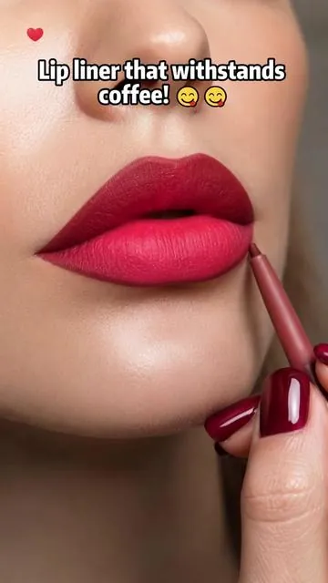 This liner stays put — even when you eat or kiss 💋🔥 #LipLinerThatStays #MakeupThatWorks #ViralBeauty #MakeupHacks #TikTokFinds