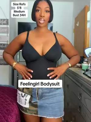 Thong bodysuit @FeelinGirl  #TikTokShopFinds #TikTokMadeMeBuyIt #tummycontrol #bodysuit #feelingirlbodysuit 
