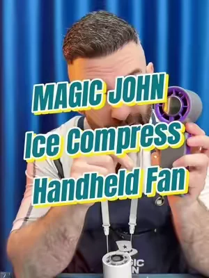A handheld fan with ice compress function and great value—definitely worth picking up. #MAGICJOHN #foryoupage❤️❤️ #losangeles #tiktokmademebuyit #handheldfan 