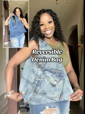 Best of both worlds! This denim bag is reversible! ✨👌🏾#denimbag #DealsForYouDays #SummerWins #tiktokshopcreatorpicks #tiktokshopsummerturnup 
