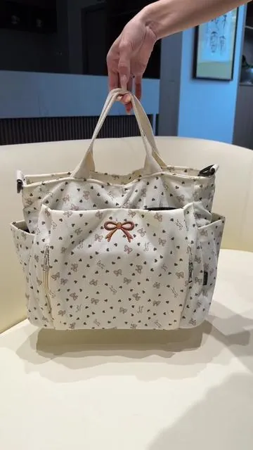 Bow and heart design 🎀💖 super sweet and elegant#totebag  #bag #totebag 