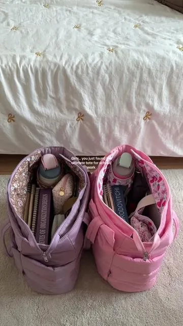 Girls.. you just found the ultimate tote for school/ work ✨🥺🫣 #totebag #dealsforyoudays #BackToSchool #collegebag #collegelife 