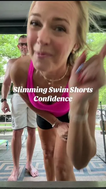 The swim shorts that actually stay put, smooth the tummy, and move with you—whether you’re at the pool, beach, walking, or chasing life in full summer mode. #dealsforyoudays #Summervibes #SwimWeek #swimwear #summerstyle      @baleaf 