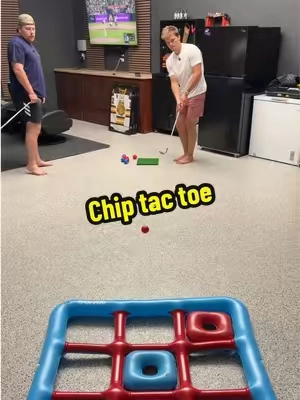 That was a blowout! #chiptactoe #golfgame #Summer 