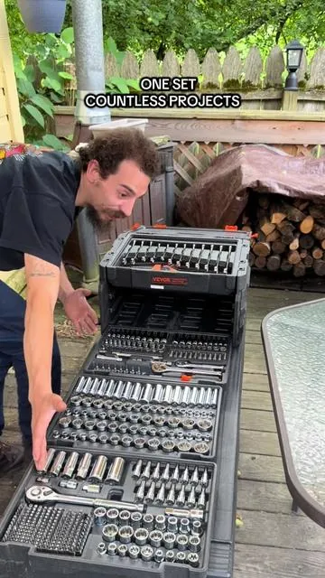 Nothing slows a project down faster than stopping because you don’t have the right tool. The VEVOR 450 piece mechanics tool set keeps hundreds of the most commonly used tools organized in one case, including 1/4, 3/8, and 1/2 drive sockets, deep and standard sockets, SAE and metric sizes, combination wrenches, hex keys, bits, and more. Whether you’re working on vehicles, equipment, or projects around the house, having everything in one organized kit saves time and keeps you ready for the next repair. If you’ve been waiting to upgrade your toolbox, this is a great time to pick one up while it’s on sale.        #MechanicTools #SocketSet #GarageTools #ToolTok #dealsforyoudays  @VEVOR Store 