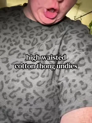 High waisted cotton thong underwear that are available in plus size #cottonunderwear #highwaistedunderwear #thongundies #cottonthong #plussizeunderwear 