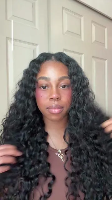 Beach curly V part wig from @Mscoco Hair 💕💕 #mscocohair #SummerVibes #SummerWins #DealsForYouDays #vpartwig 