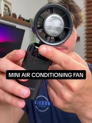 I take this everywhere with me now cuz I’m a sweaty mess 🥵😂 #portablefan #summerheatsolution #coolingfan #summeressentials #tiktokshop  