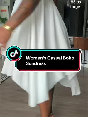 I was NOT prepared for this dress to look this good on a curvy body 😮‍💨🤍 The flow, the movement, and that effortless “rich vacation” vibe? Yeah… she’s coming with me everywhere this summer. ✨ If you’ve been looking for a dress that makes people ask, “Where did you get that?”… THIS IS IT. 👏🏾 Don’t wait on this one sizes are going FAST. Tap the cart before your size disappears! 🛒✨#tiktokshopcreatorpicks #dealsforyoudays #summerdress #flowydress #backlessdress 