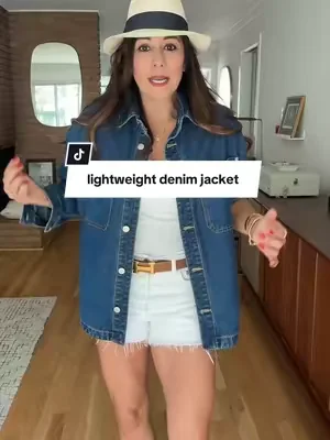 A must have! Summer denim jacket that you can layer or wear alone! This one is lightweight and gets better as you wear it and wash it!! #dealsforyoudays #tiktokshopcreatorpicks #summersale2026#denimjacket  #paolariboni