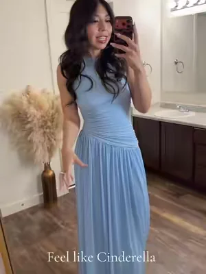 Feel like Cinderella ✨💕#cinderelladress #guestdress #babybluedress #dealsforyoudays 