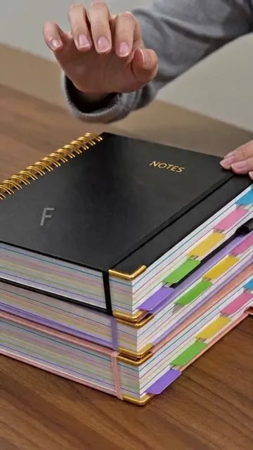 Hardcover Spiral Notebook with Removable Dividers Tabs, 300 Pages Leather 5-Subject 8x10 Inch, Ideal for Work, School, Travel Diary, Study Notebook #scrapbooksupplies #backpackorganizer #scribecustomjournals #notebookcover #schoolaccessories #leatherjournalcover #spiralboundcoloringbook #luxury3ringbinder #artnotebook #mininotebook