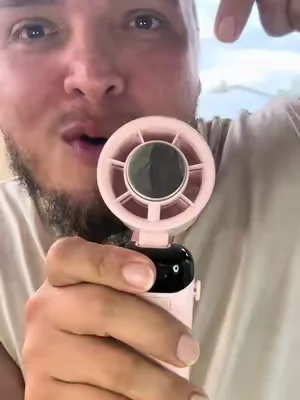 Portable AC fan going viral on TikTok Shop. Perfect for hot bedrooms, garages, offices, trucks, gaming setups, outdoor work, and summer heat. This mini portable air conditioner cools fast, creates cold airflow, and is way better than a regular fan.