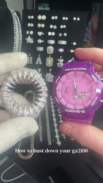 Stop overpaying for these when you don’t have to .. #ucciyojewelry #moissanitegshock #moissanite #moissanitewatch #ga2100 