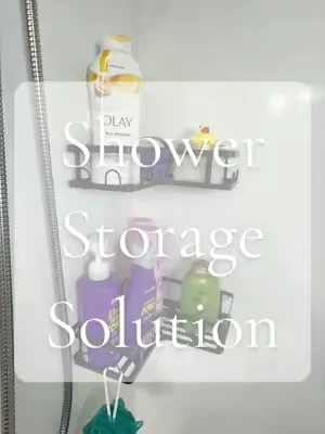 10/10! Functional but they look good👌✨ #showerstorage #storagesolutions #showercaddy #showershelves 