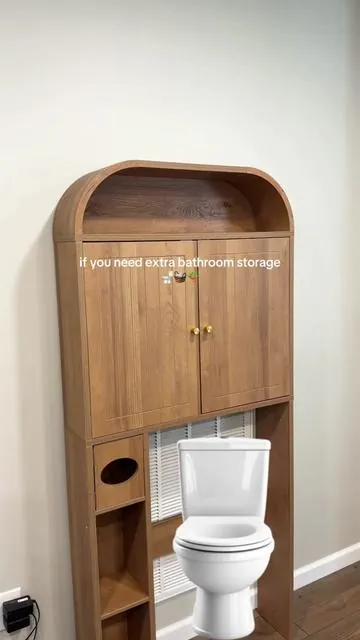 @GiratreeFurniture  #bathroommakeover #toiletstorage #bathroomstorage #smallbathroom #bathroomorganization 
