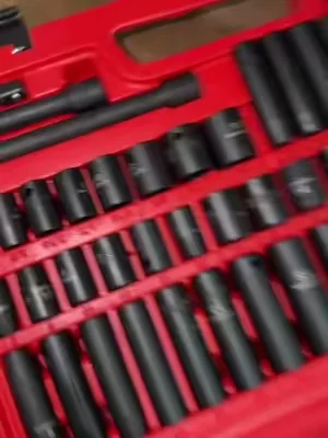 CASOMAN 49-Piece 3/8"-Drive 6-Point CR-V Steel Impact Sockets Set - Socket Wrenches, Ratchet Wrench, Work Tools with Extension Bar, Adapter, Universal Joint, Mechanic Tools for Automotive Use, Father’s Day Gift,DEALS FOR YOU DAY ##SummerWins##DealsForYouDays