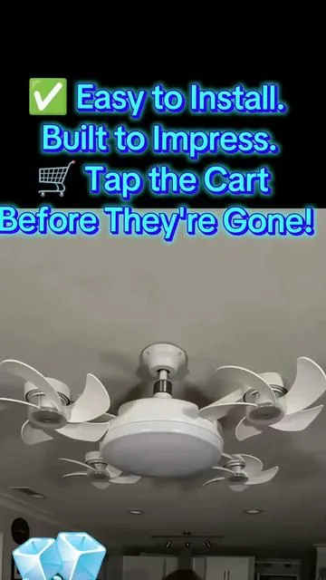 🔥 Beat the heat without breaking the bank! This ceiling fan isn't just stylish—it helps keep your room cool, comfortable, and looking modern. Perfect for bedrooms, living rooms, offices, or anywhere you want better airflow. Upgrade your space today and feel the difference every time you walk in. Don't wait until the hottest days are here—grab yours now! 🌬️❄️ #TikTokShop #HomeUpgrade #CeilingFan #SummerEssentials #MustHaveFinds 