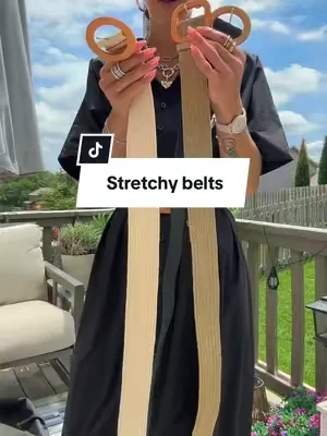 4 pack stretchy woven belts #beltstyle #capsulewardrobe #DealsForYouDays 