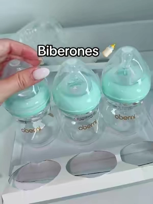 Oberni Glass Breastfeeding Bottle, 150ml/5oz Anti-Colic BPA-Free with Natural Response Nipple for 0+Month Newborns, Travel-Friendly Infant Nursing Bottle #biberon #Dealsforyoudays #SummerVibes #tiktokshopcreatorpicks #anticolic 