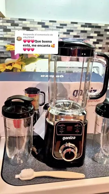 Respuesta a @viky78169 Ganiza Professional Smoothie Blender 1100W Motor 25000 RPM 8 Auto Programs for Frozen Fruits Ice 64 oz Large 12-in-1 Countertop Blender Dishwasher Safe Multifunctional Juicer food processor nutribullet vitamix juicer machine #Licuadora #Blender #DealsForYouDays 