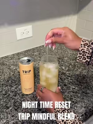 My favorite way to slow down lately: TRIP’s new Tropical Mango flavor + a quick brain dump before bed. 🥭 ✨ Have you tried it yet? 🧡  #FindYourCalm #TRIP #TRIPPartner #nightroutine #nightreset 