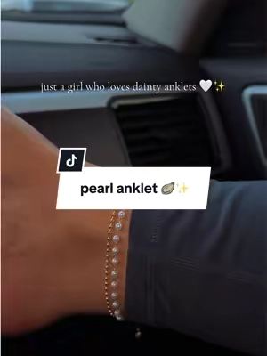 these pearl anklets are so dainty and pretty😍🦪✨ #anklet #anklets #anklebracelet #daintyjewelry #pearls 
