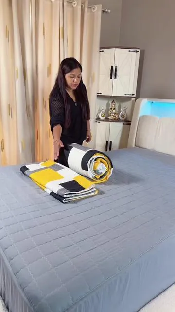 3 Piece Quilt Set Geometric Reversible Bedding Set  for All Season#dealforyoudays#Summervibes#fypシ゚viral🖤tiktok 