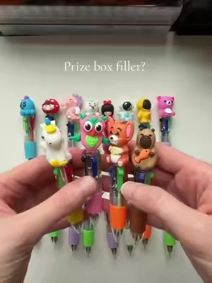 Such cute mini pens! I love that you can remove the little topper #minipens #partyfavors #classroomideas #prizepicks #teachersoftiktok 