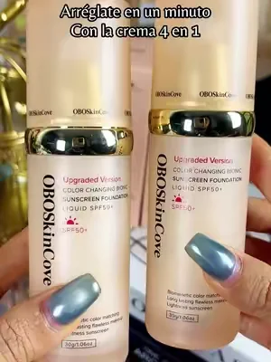 Protector solar 4 en 1 #protectorsolar#crema4en1#protectorsolarconcolor#oboskincove 