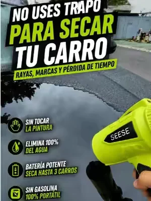 La tela roza la pintura. El viento no. El trapo empuja el agua. El viento la saca. Si quieres cuidar la superficie de tu coche, deja que el aire haga el trabajo. Sin contacto. Sin rayas. Sin manchas. #cardetailing #carcare #DealsForYouDays #TikTokShopDealsforYouDays #SummerWins