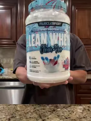 Patriot Pop Clear Whey Protein Powder - @MuscleSport®️  #clearwheyprotein #musclesport #lactosefree 