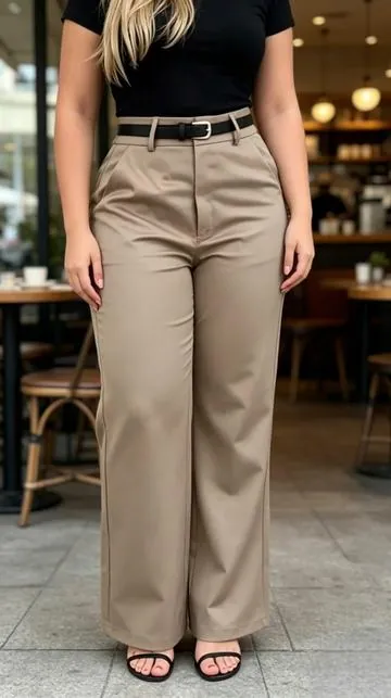 Women's Elegant Business Casual Plain Long Pants#casualpants #pants #businessattire #OOTD #tiktokshop 