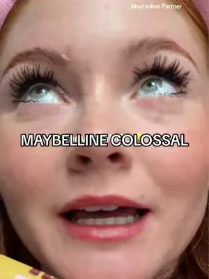 my lashes are HUGE 😭 @Maybelline NY #maybellinepartner #colossalbubblemascara #maybellinemascara #mascara #makeup 