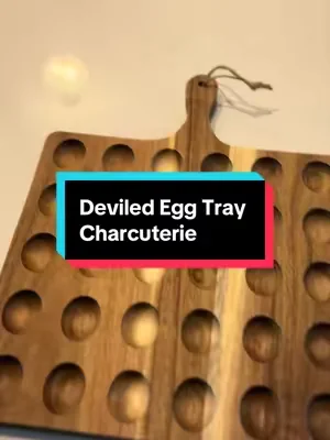 I had to snag this one up! She’s gorgeous! #deviledeggs #charcuterie #food #hosting #wood 