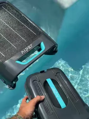 Imagine never having to sweep the pool again #poolcleaning #poolcleaner #poolside 