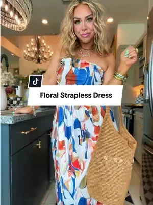 Wrinkle free & super flattering👏🏼 immediately he’s to the dress💅🏻 @Grace Karin US Shop #straplessdress #midsizedress #dresses #Summerwins #DealsForYouDays 