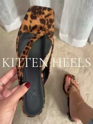 I love these so much 😩 #kittenheels #leopardprint 