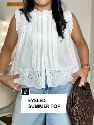 EYELED SUMMER TOP #summertop #top #dealsforyoudays 