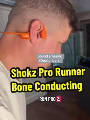 The Shokz open run Pro two open ear bone conducting headphones are the ultimate running headphone! They sound amazing while allowing you to stay aware of your surroundings. The upgraded version has dual drivers in multidevice connectivity. This makes them great headphones for work calls as they don’t pick up background noise either. #shokz #shokzopenrunpro2 #boneconductionheadphone #runningheadphones @SHOKZ 