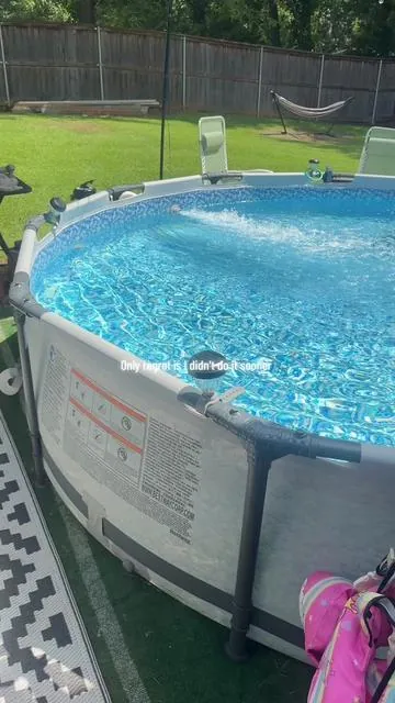 Clean pool equals more pool time #poolcleaning #poolmaintenance #poolpump 