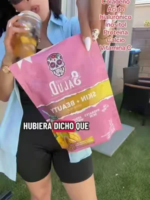 Bebida de la belleza #colageno #inositol #acidohialuronico #vitaminaC #beautydrink 