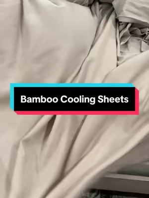 My new favorite pair of bamboo cooling sheets! They feel incredible! #coolingsheets #sheets #bedding #bamboo #bamboosheets 